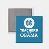 Lehrer für Obama Magnet (Vorderseite/Rückseite)