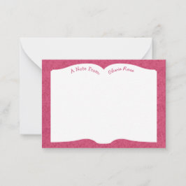 Lehrer für offene Buchliteratur Mitteilungskarte