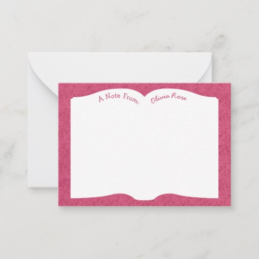 Lehrer für offene Buchliteratur Mitteilungskarte (Vorderseite)