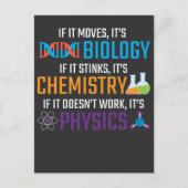 Lehrer für Physik der Funny Science Biology Chemis Postkarte (Vorderseite)
