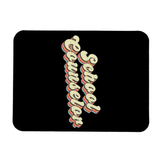 Lehrer für Retro-Schulberatung Magnet (Horizontal)