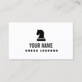 Lehrer für Schachfiguren Vorlage der Visitenkarte (Vorderseite)