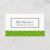 Lehrer für Schulbedarf Visitenkarte (Vorderseite)