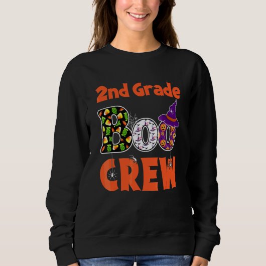 Lehrer für Schüler der zweiten Klasse Halloween 2. Sweatshirt (Vorderseite)