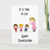 ***LEHRER** FÜR "SIE" AM ERNTEDANK KARTE (Vorderseite)