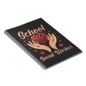 Lehrer für Sozialarbeiter in der Schule Notizblock (Rechte Seite)