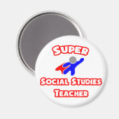 Lehrer für Sozialstudien Magnet (Vorderseite/Rückseite)