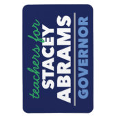 Lehrer für Stacey Abrams Governor-Magnet Magnet (Vertikal)