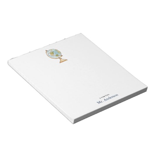 Lehrer für Wasserfarben Notizblock (angewinkelt)