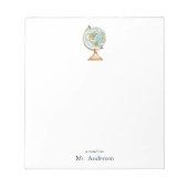 Lehrer für Wasserfarben Notizblock (Vorderseite)