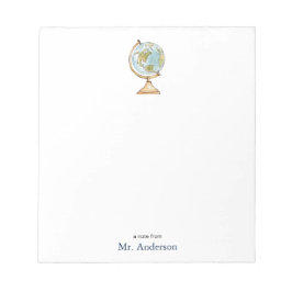 Lehrer für Wasserfarben Notizblock