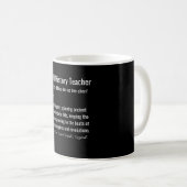 Lehrer für Weltgeschichte Definition Kaffeetasse (VorderseiteRechts)