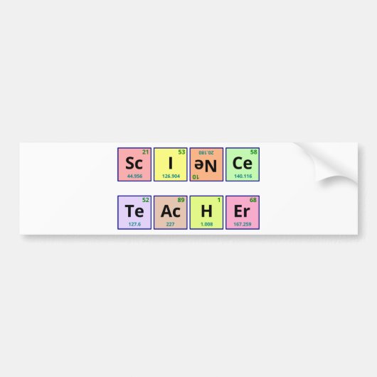 Lehrer für Wissenschaft Autoaufkleber (Vorne)