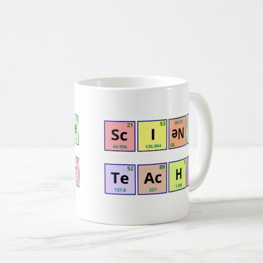 Lehrer für Wissenschaft Kaffeetasse (VorderseiteRechts)