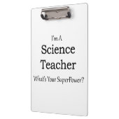 Lehrer für Wissenschaft Klemmbrett (Links)