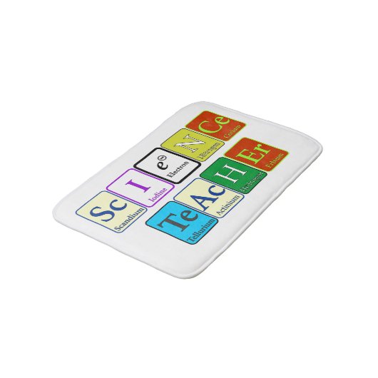 Lehrer für Wissenschafts-Bad-Matte Badematte (Schrägansicht)