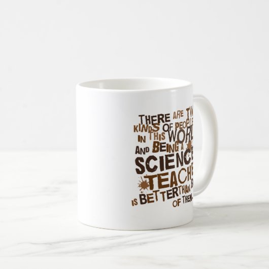 Lehrer für Wissenschafts-Geschenk Kaffeetasse (VorderseiteRechts)