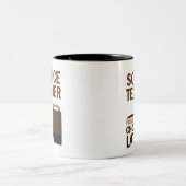 Lehrer für Wissenschafts-(lustiges) Geschenk Zweifarbige Tasse (Mittel)