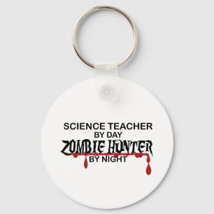 Lehrer für Wissenschafts-Zombie-Jäger Schlüsselanhänger