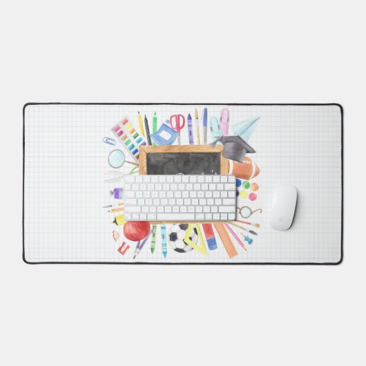 Lehrer geben maßgeschneiderte Farbe zurück in die  Schreibtischunterlage (Tastatur & Maus)