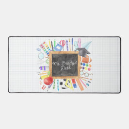 Lehrer geben maßgeschneiderte Farbe zurück in die  Schreibtischunterlage