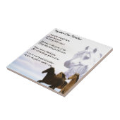 Lehrer-Gedicht - Pferdeentwurf Fliese (Seite)