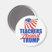 Lehrer gegen Trump bei den Wahlen 2024 Magnet (Vorderseite/Rückseite)