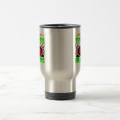Lehrer Gehirne Skeleton Hand Herz Halloween Reisebecher (Mittel)