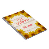 Lehrer Gelbe Läden über Shiplap Notizblock (Rechte Seite)