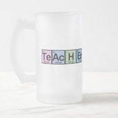 Lehrer gemacht von den Elementen Mattglas Bierglas (Links)