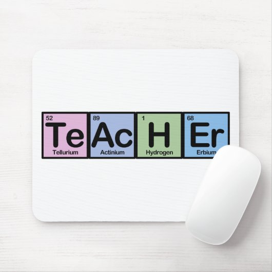 Lehrer gemacht von den Elementen Mousepad (Mit Mouse)