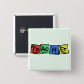 Lehrer gemacht von den Elementen wunderlich Button (Vorne & Hinten)