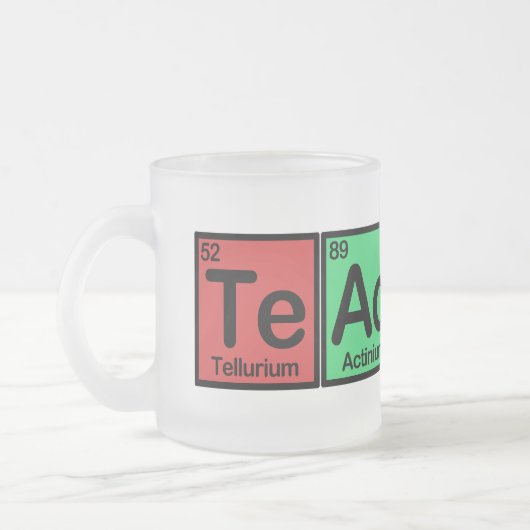 Lehrer gemacht von den Elementfarben Mattglastasse (Links)