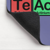 Lehrer gemacht von den Elementfarben Mousepad (Ecke)