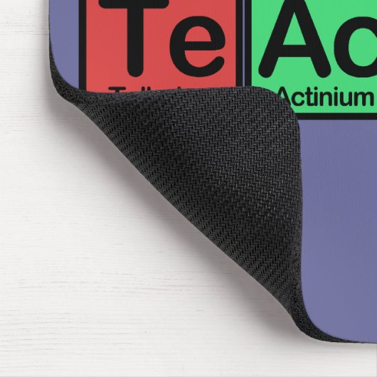 Lehrer gemacht von den Elementfarben Mousepad (Ecke)