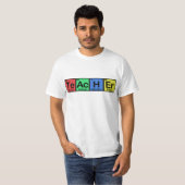 Lehrer gemacht von den Elementfarben T-Shirt (Vorne ganz)