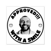 Lehrer genehmigt Foto "Custom Funny Face" Permastempel (Design)