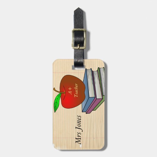 Lehrer Gepäckanhänger (Vorderseite vertikal)