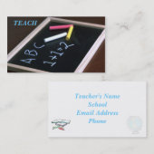 LEHRER-GESCHÄFTSKARTE VISITENKARTE (Vorne/Hinten)