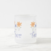 Lehrer-Geschenk-Blumen Mattglastasse (Mittel)