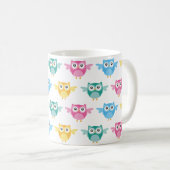 Lehrer-Geschenk-niedliche Eulen-Tasse Kaffeetasse (VorderseiteRechts)