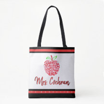 Lehrer Geschenk Tasche Apple Student Custom School