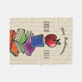 Lehrer-Geschenk von der Klasse Apple mit Fleecedecke (Vorderseite (Horizontal))