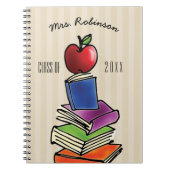 Lehrer-Geschenk von der Klasse Apple mit Notizblock (Vorderseite)