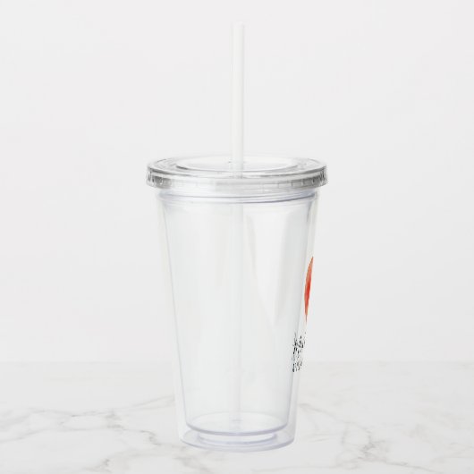 Lehrer Geschenk Wasserfarben Apple Personalisierte Acryltrinkbecher (Rechts)