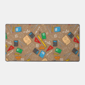 Lehrer Geschenk Watercolor Schule Mathematik Schreibtischunterlage (Vorderseite)