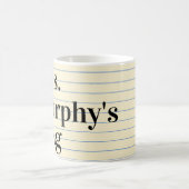 Lehrer Geschenkartikel Buch Stil personalisiert Le Kaffeetasse (Mittel)