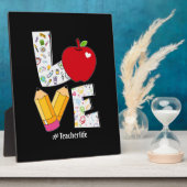 Lehrer Geschenke Liebe Lehrer Leben Fotoplatte (Seite)