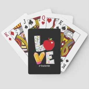 Lehrer Geschenke Liebe Lehrer Leben Spielkarten