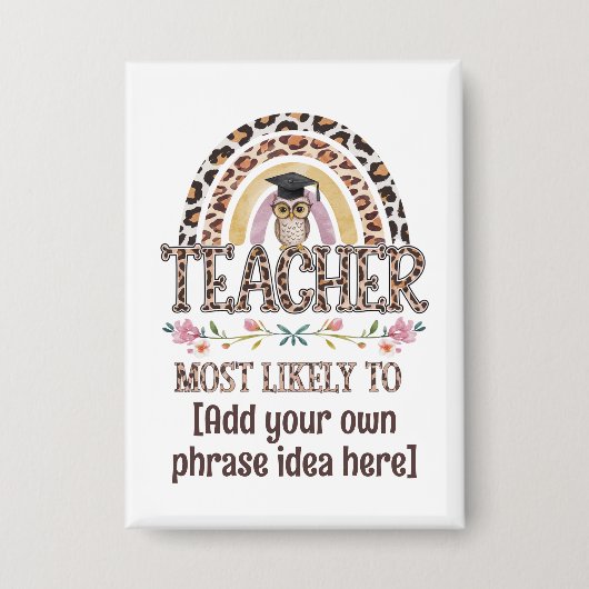 🎓 Lehrer Geschenkideen: Am wahrscheinlichsten wir Button (Vorderseite)